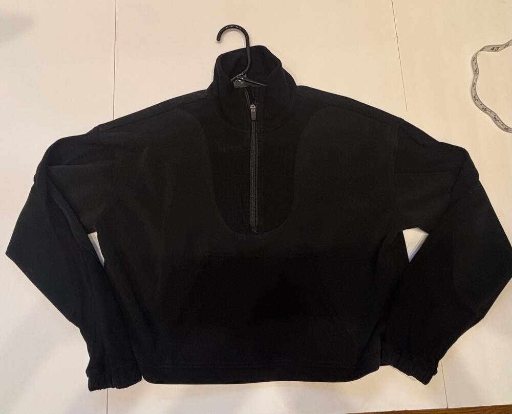 Zyia Active Women's Half-Zip Pullover Sweatshirt Black Size S